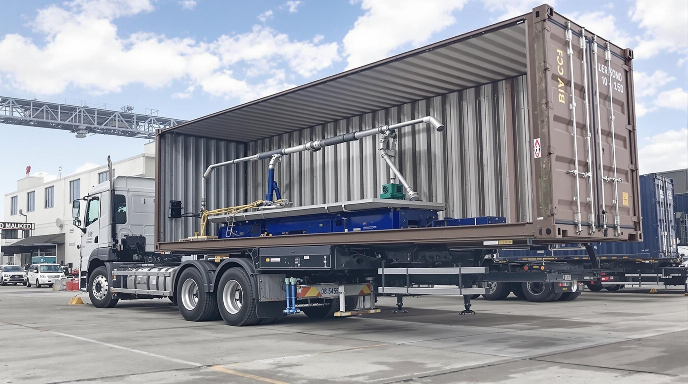 Lufthydrauliska systems roll i containerhantering
